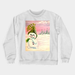 Cute Snowman Crewneck Sweatshirt